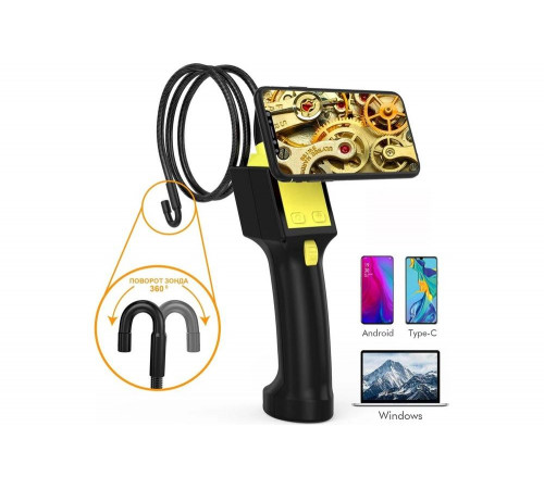 Управляемый видеоэндоскоп USB  iCartoo 1Мп, 1280x720, 0.8м, 8.5мм, 360° IC-V8052W