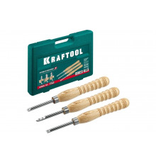 Набор ручных резцов по дереву KRAFTOOL Precision-3 3 шт 18369