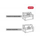 Скамейка для сада KETER EDEN GARDEN BENCH 265 л, графит 250076
