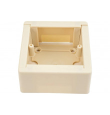 Коробка IEK, универсальная, КМКУ 88x88x44 мм, ЭЛЕКОР, слоновая кость, CKK10D-U-1-K32