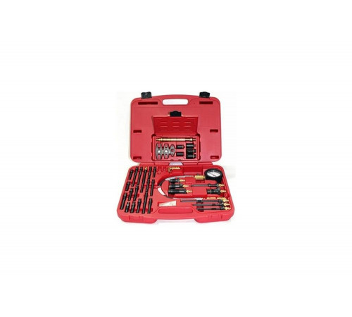 Компрессометр дизельный, 0-70 атм, кейс, комплект адаптеров МАСТАК 120-12170