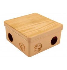 Распаячная коробка IEK км 100x100x50мм о/к ip54 8 вв. сосна UKO31-100-100-050-K34-54