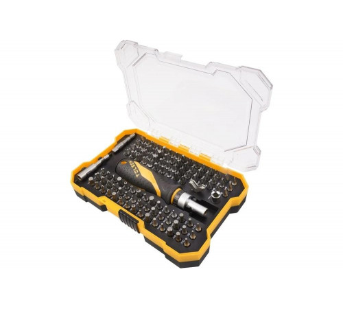 Набор вставок (бит) TOLSEN 1/4", PH, PZ, Hex, Torx, Slotted, 105 предметов TT20188