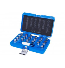 Набор насадок для монтажа/демонтажа секреток колес BMW, 21шт KING TONY 9BW0221