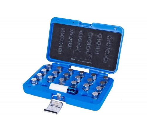 Набор насадок для секреток колес BMW, 21 предмет KING TONY 9BW0221