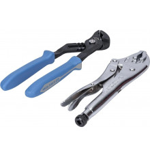 Набор инструмента (переставные клещи и зажим, ложемент, 2 предмета) KING TONY 9-40102GP