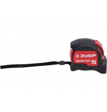 Автостоп ЗУБР 5м/25мм рулетка с автостопом и ударостойким обрезиненным корпусом 34052-05-25_z01
