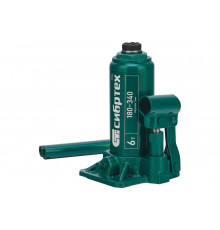 Домкрат гидравлический бутылочный СИБРТЕХ 6 т, 180-340 мм 50804