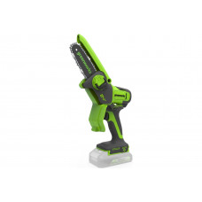 Цепная мини пила аккумуляторная GreenWorks 24V, 10см, c 1хАКБ 2Ач с USB и ЗУ 2008207USB2