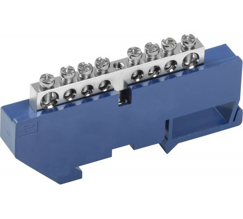 Шина IEK n "ноль" на din-изоляторе с никелевым покрытием шни-6x9-8-д-с YNN10-08-D-K07-N