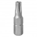 KING TONY 102530U Вставка (бита) 1/4 дюйма, TORX, T30, L=25, с отверстием - Мощная и надежная вставка KING TONY 102530U T30