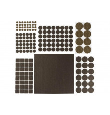 Самоклеящиеся накладки на мебельные ножки, набор "COMFORT" Stayer  175 шт, коричневые 40916-H175