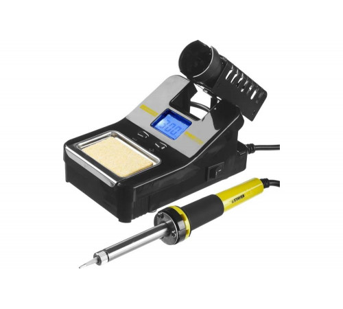 Цифровая паяльная станция с ЖК дисплеем, 160-520C, шаг 10C, 48Вт STAYER PROFI 55370