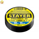 STAYER 10м х 15 мм, черная, Protect-10 изолента ПВХ 12291-D_z01 Professional