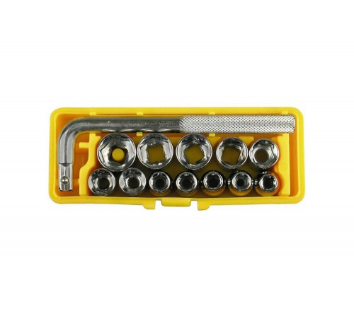 STAYER 13 шт., Cr-V, набор торцовых головок с воротком 2-26089-H13