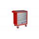 Тележка инструментальная, 7 полок, "ПРИМА", красная МАСТАК 521-07581R