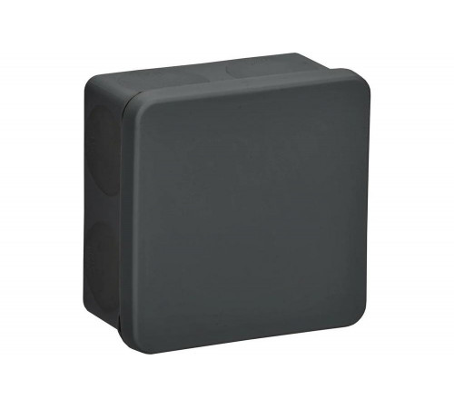 Распаячная коробка IEK км42455 о/п 100x100x50мм ip67 8 вв. черная UKO21-100-100-050-K02-66