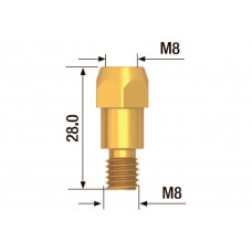 Адаптер контактного наконечника (10 шт; M8*28 мм) FUBAG F142.0020