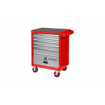 Красная инструментальная тележка (5 ящиков и отсек) МАСТАК 522-05581R