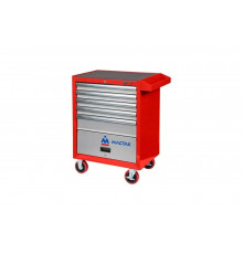 Красная инструментальная тележка (5 ящиков и отсек) МАСТАК 522-05581R