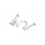 Электроустановочные скобы СИБРТЕХ 5 мм, круглый профиль, 50 шт. 47514