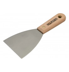 Шпательная лопатка HARDEN стальная с деревянной рукоятью, 75мм 620208