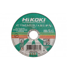 Круг отрезной 115x2.5x22 мм, A30S, тип 41 Hikoki RUH11525