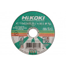 Круг отрезной 115x2.5x22 мм, A30S, тип 41 Hikoki RUH11525