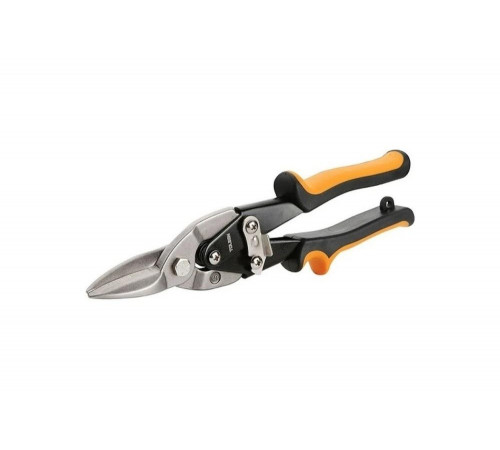 Ножницы по металлу TOLSEN с комбинированными ручками, 250 мм прямые 30022