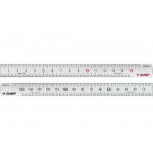 Про-15 Усиленная нержавеющая линейка 0,15 м ЗУБР 34280-015