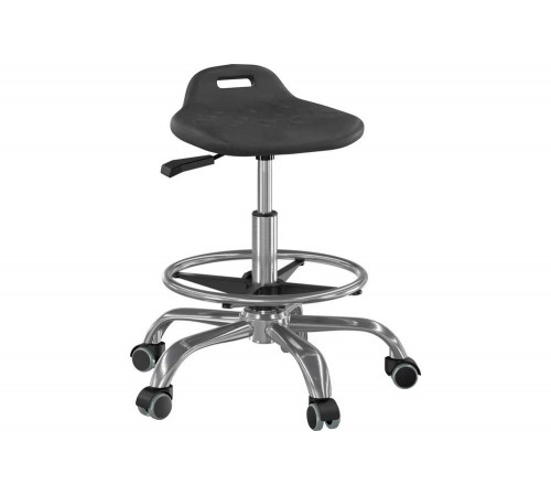 Табурет промышленный Верстакофф на газ лифте с кольцом для ног Т11(К)