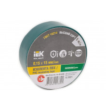 Изолента IEK Mixtape 7 0.15x15 мм, зеленая, 5 м EX-IZ10-C15-15-05-K06