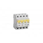 Автоматический выключатель IEK ВА47-60M 4Р 10А 6кА С MVA31-4-010-C