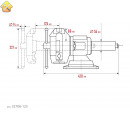 Чугунные слесарные тиски KRAFTOOL 3D Multi-Purpose 125 мм 32706-125