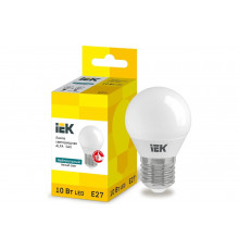 Лампа IEK LED ALFA G45 шар 10Вт 230В 4000К E27 LLA-G45-10-230-40-E27