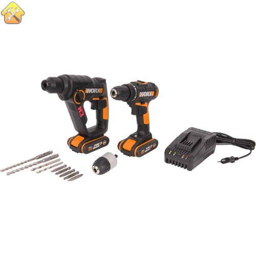 Аккумуляторный перфоратор WORX WX390.1