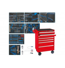 Набор инструментов KING TONY "BOARD" в красной тележке, 325 предметов 934-325MRV
