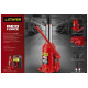 STAYER 25 т, 240-375 мм, домкрат бутылочный гидравлический RED FORCE 43160-25_z01 Professional