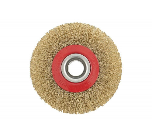 Щетка дисковая (100 мм; 20 мм) с латунированной витой проволокой MTX 74658