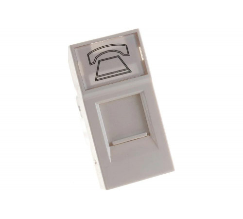 Телефонная розетка IEK РКФ-10-00-П RJ-11, категория 3, 1 модуль CKK-40D-RT1-K01