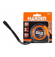 Измерительная рулетка HARDEN с ударопрочным обрезиненным корпусом, 5мх19мм. 580035