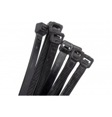 Хомут IEK 7.6x500, черный, нейлон, упаковка 100шт, ИЭК UHH32-D076-500-100