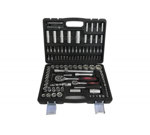 Набор инструментов P.I.T. 108 предметов, 1/2" и 1/4", CrV MXT-108-SET