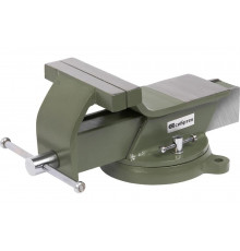 Слесарные тиски СИБРТЕХ 125 мм, стальные, поворотные 18619