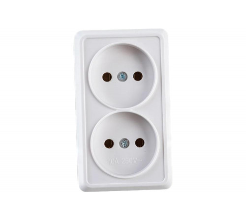 IEK ОКТАВА - двухместная розетка для электроустановок