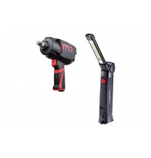 Пневматический ударный гайковерт MIGHTY SEVEN 1/2", 1088 Нм, фонарь PNC-4299Q