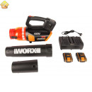 Аккумуляторная бесщеточная воздуходувка WORX 40В, 2х2.0 Ач, двойное ЗУ 2x2A WG584E