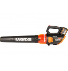 Аккумуляторная бесщеточная воздуходувка WORX 40В, 2х2.0 Ач, двойное ЗУ 2x2A WG584E