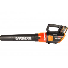 Аккумуляторная бесщеточная воздуходувка WORX 40В, 2х2.0 Ач, двойное ЗУ 2x2A WG584E