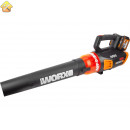 Аккумуляторная бесщеточная воздуходувка WORX 40В, 2х2.0 Ач, двойное ЗУ 2x2A WG584E